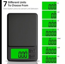 Digitale Feinwaage 0.1 bis 1000g Taschenwaage Goldwaage Briefwaage