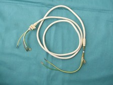 W 48/ 49 NEUE  Elfenbeinfarbene Stoffhörerschur mit Kabelschuhen