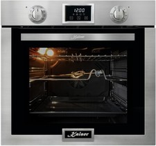 Kaiser EH 6323 Einbaubackofen Edelstahl 79L 10 Fkt. Drehspieß Grill