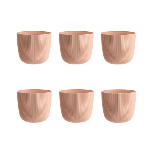 Apricot pflanztopf rund mit - apricot,