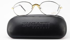 BUGATTI Brille 22126 Gold Silber 54-20 Tropfenform Luxury Vintage Original +Case