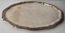 Serviertablett Art Deco, versilbert, HKE, ca. 41x30 cm 