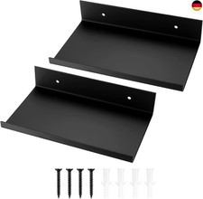 2 Stück Wandregal Schwarz