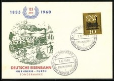 Ansichtskarte 125 Jahre Deutsche Eisenbahn, Lokomotive Adler 