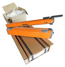 Hacona Folienschweißgerät + Arbeitstisch + Rolloflux Folienabroller + Folie