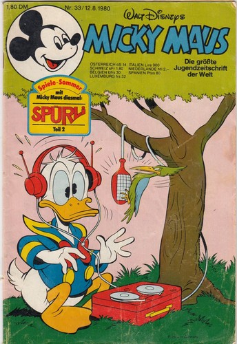 Micky maus comic - nr., 33