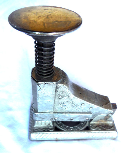 Antique stapler hotchkiss no - stapler, "hotchkiss