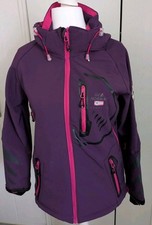 Geographical Norway Softshell Jacke Damen Übergangs Winter Violett Gr. M(38)
