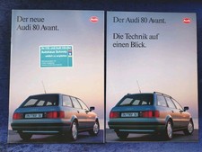 AUDI 80 Avant, Avant quattro Prospekt 06.1992 + Beilage