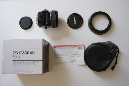 Canon 24mm 5 - f3.5, and