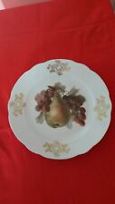 Kuchenteller/Obstteller von Moschendorf, Bavaria 24 cm, Obstdecor Vintage