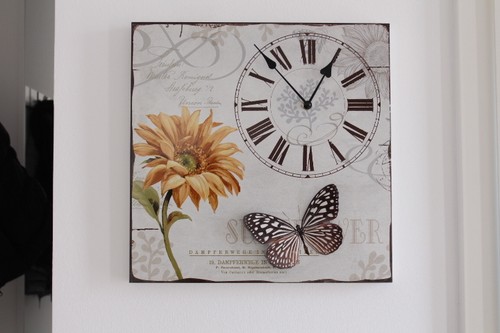 Wanduhr auf bild - auf, uhr