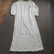 Götzburg göla fashion Nachthemd Langarm Jersey bodenlang hellgelb Gr. 40 NEU