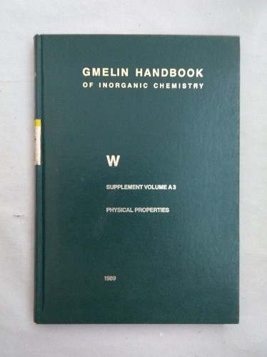 Gmelin handbook inorganic - gmelin,
