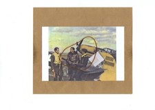 REPRO FOTO MESSERSCHMITT BF 109 DEUTSCHES FLUGZEUG JAGDFLUGZEUG JÄGER PILOTEN