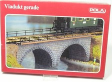 H0 Bruchsteinmauer Viadukt gerade Bausatz Pola 625 TOP OVP