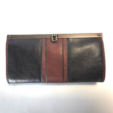 FOSSIL Damen Geldbörse VR FRAME CLUTCH BLACK BROWN SL29501 . schwarz braun