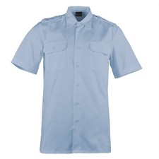 Diensthemd Hellblau kurzarm