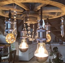 Kronleuchter Wagenradlampe