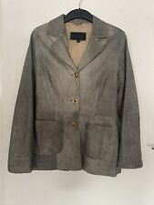 Washed Out Damen Lederjacke