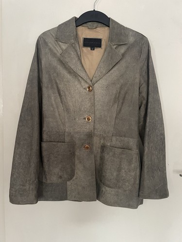 Washed out damen lederjacke - damen,