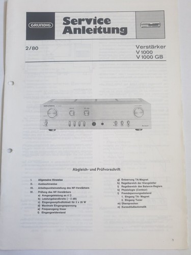 Original grundig service - original,