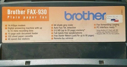 Brother fax 930 - brother, fax-930