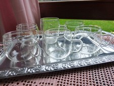 6 SCHOTT  Jenaer Glas Teegläser Punschtassen  leicht hitzebeständig Vintage