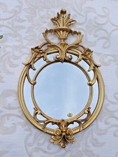 Wandspiegel Rund Gold Barock