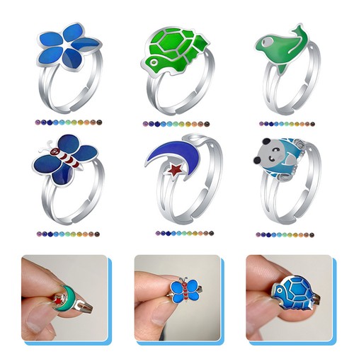 Pcs verstellbarer fingerring - 6,