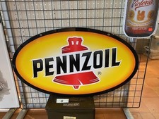 Innen PENNZOIL Metall doppelseitig Pennzoil T amerikanische importierte...