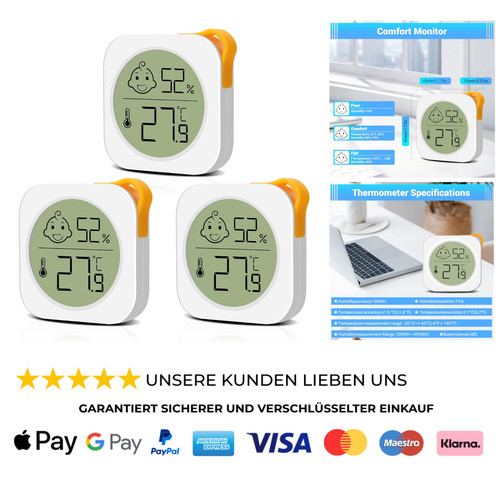Luftfeuchtigkeitsmesser - 3x,