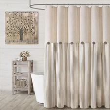 Farmhouse Shower ain Linen Bei