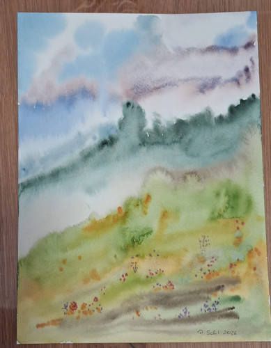 Original bild aquarell - bild,