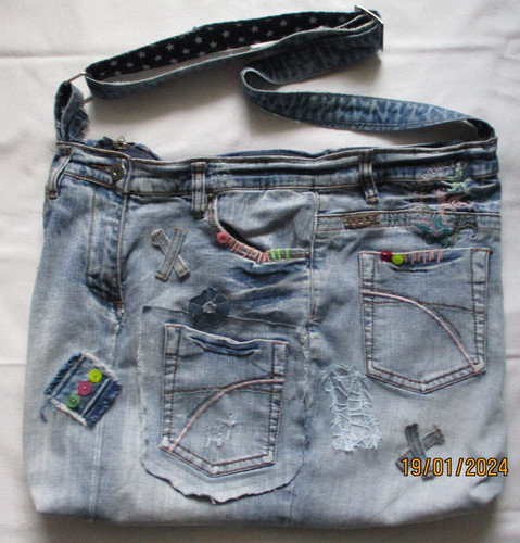 Jeanstasche schultertasche - jeanstasche,