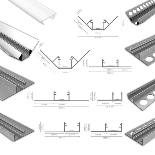 Led aluminium leiste profil - led,
