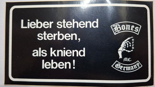 Bones aufkleber - mc,