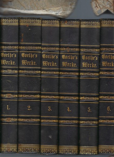 Goethe sämmtliche werke in - goethe,