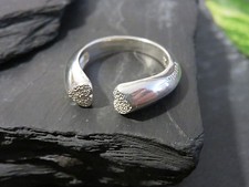 Moderner 925 Silber Ring  Herz
