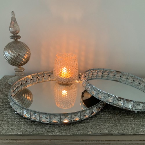 Schmuckrand silber spiegel - schmuckrand,
