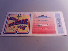 Alter Lottoschein DDR Glücksrakete 1987  (11)