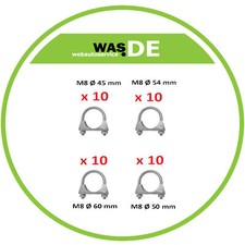 Auspuffschelle 40 Stück