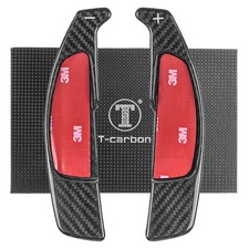 T CARBON ECHT Schaltwippen SCHWARZ für Mercedes AMG E-Klasse E63 S212 W212 07-16