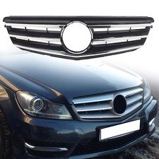 Für Mercedes-Benz Kühlergrill Avantgarde Sport Pack Schwarz W204 S204 C-Klasse