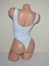 *NEU* Seltener Vintage String Body in weiß/grau mit Reißer von GRIGO,Gr.S 36/38