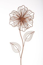 Blume Edelrost Stahl 3D Garten Deko Metall braun