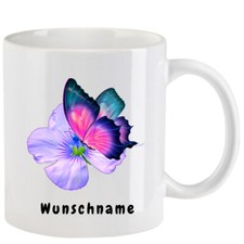 Tasse mit Schmetterling