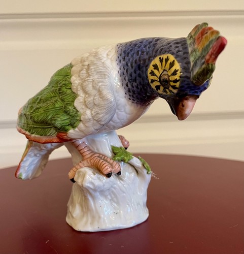 Dresden porzellanfigur papagei - porzellanfigur,