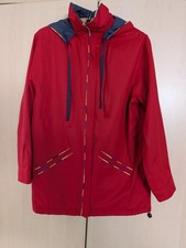 Himalaya Wendejacke Baumwolle Grösse XS Blau/Rot Vintage 