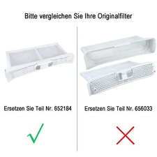 0652184 Trockner Fussel Filter Für Balay Bosch Maxx Sensitive WTE, Maxx 8 Series